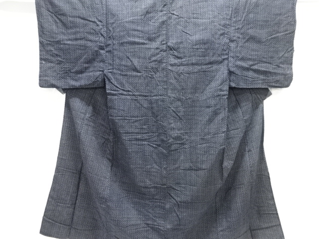 JAPANESE KIMONO / ANTIQUE HITOE MENS KIMONO / COTTON / KURUME SHOSHEI KASURI